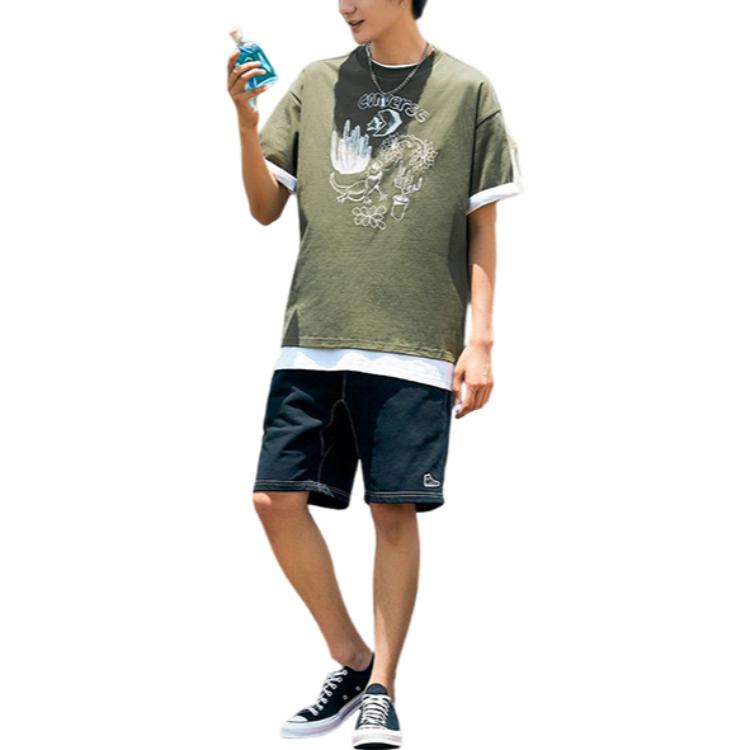 Converse Desert Neighbors Tee Asia Sizing 'Olive Green' 10023791-A02