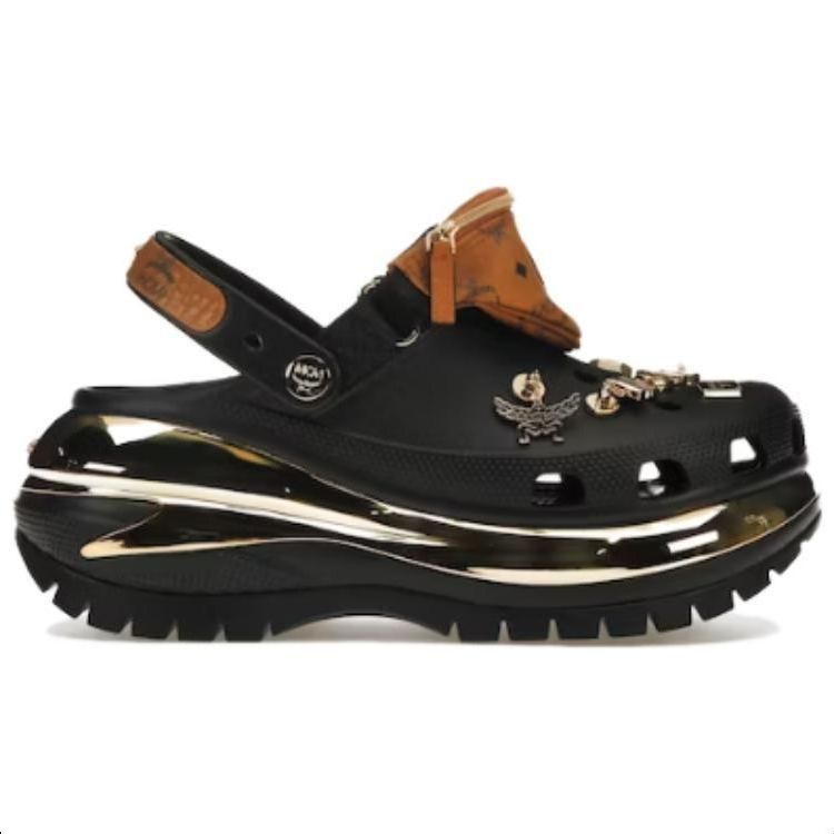 Crocs Mega Crush Clogs 'Black Tan' 209357-001