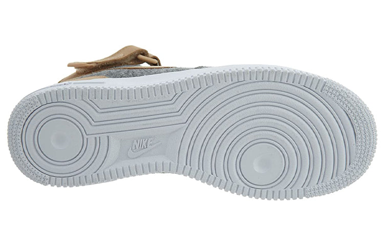 (WMNS) Nike Air Force 1 07 Mid Leather Premium 'Cool Grey' 857666-100