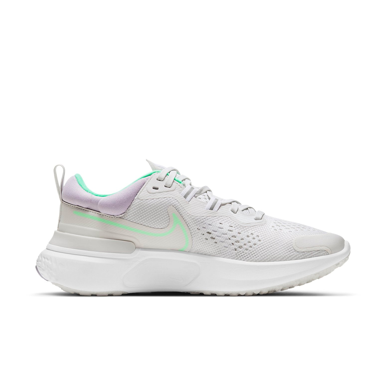 (WMNS) Nike React Miler 2 'Platinum Tint Green Glow' CW7136-002