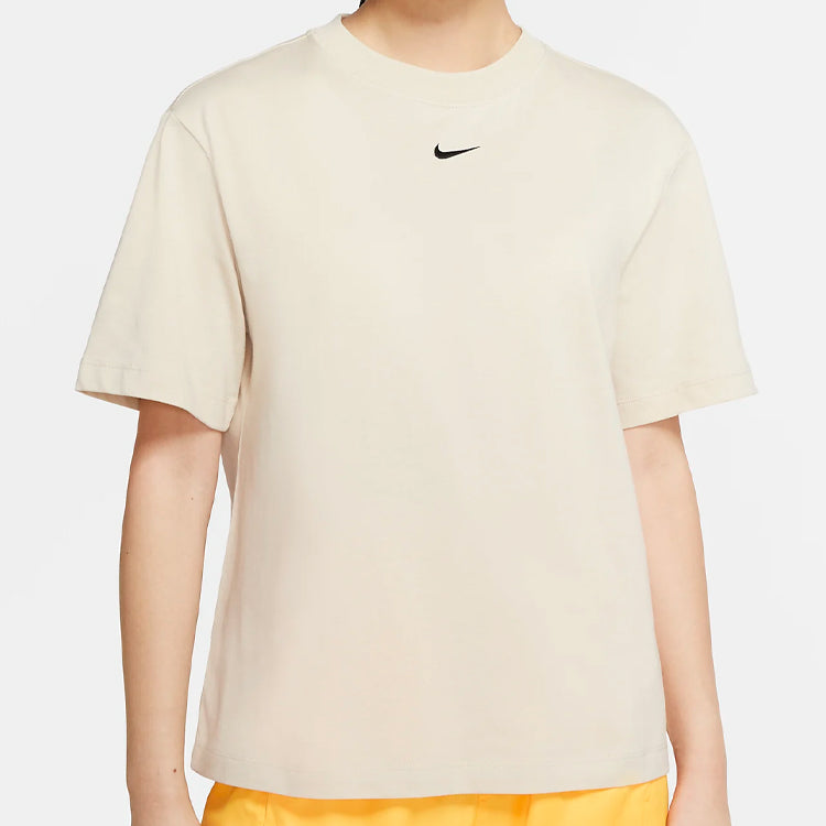(WMNS) Nike Logo Pattern Round Neck Short Sleeve CT2587-140