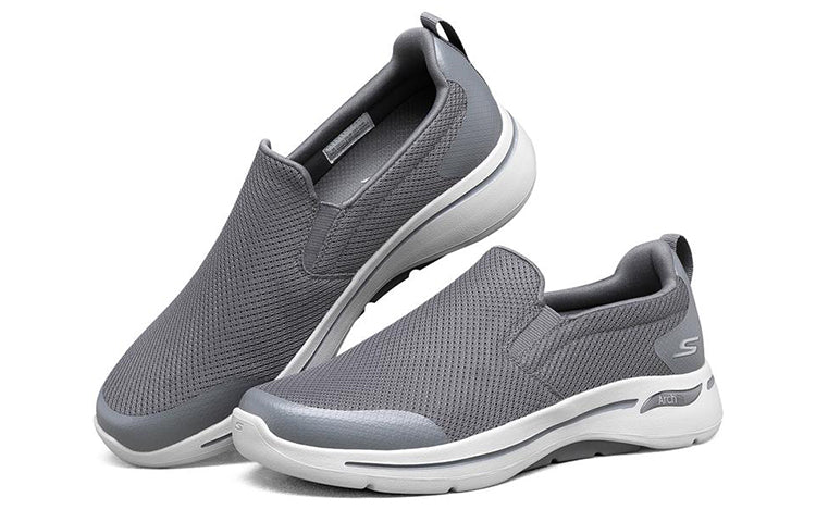 Skechers Go Walk Arch Fit Low-Top Running Shoes Grey 216121-CHAR