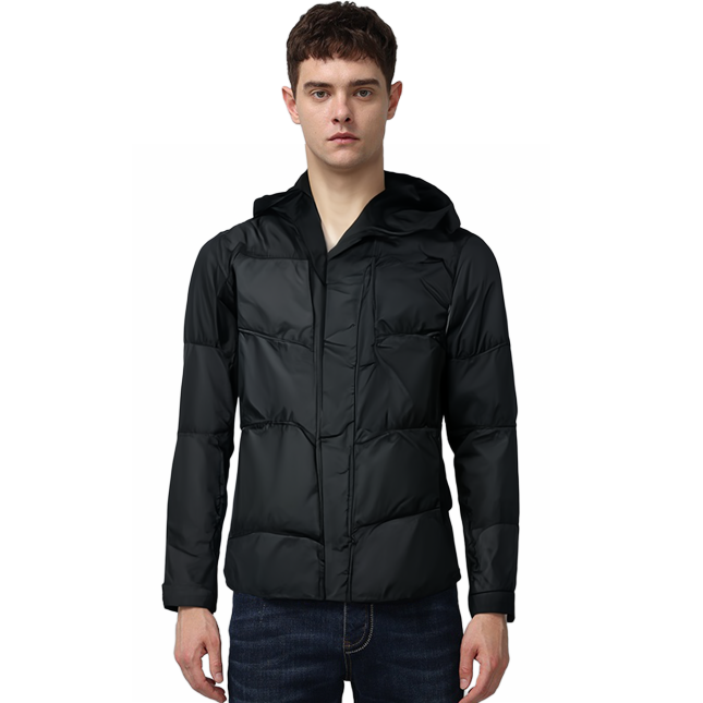 Skechers Hooded Down Jacket 'Black' L423M138-03B6