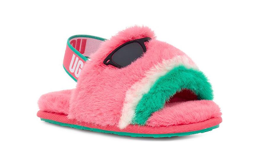 (TD) UGG Fluff Yeah 'Watermelon Stuffie' 1136516T-WTR