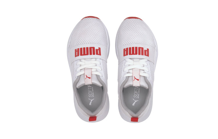 (PS) PUMA Wired SoftFoam Running Shoes White/Red 366903-14