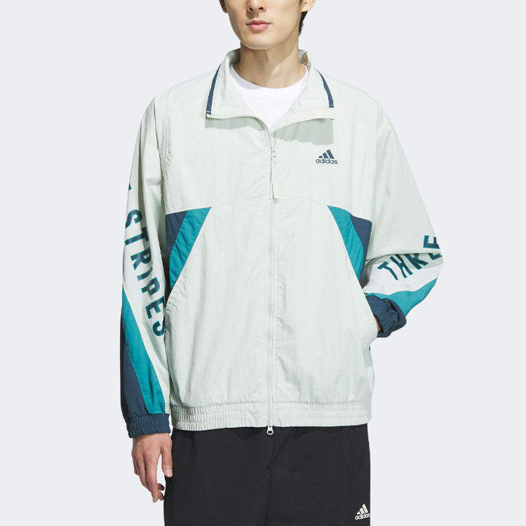 adidas Word Woven jacket Asia Sizing 'White Blue' IS5148