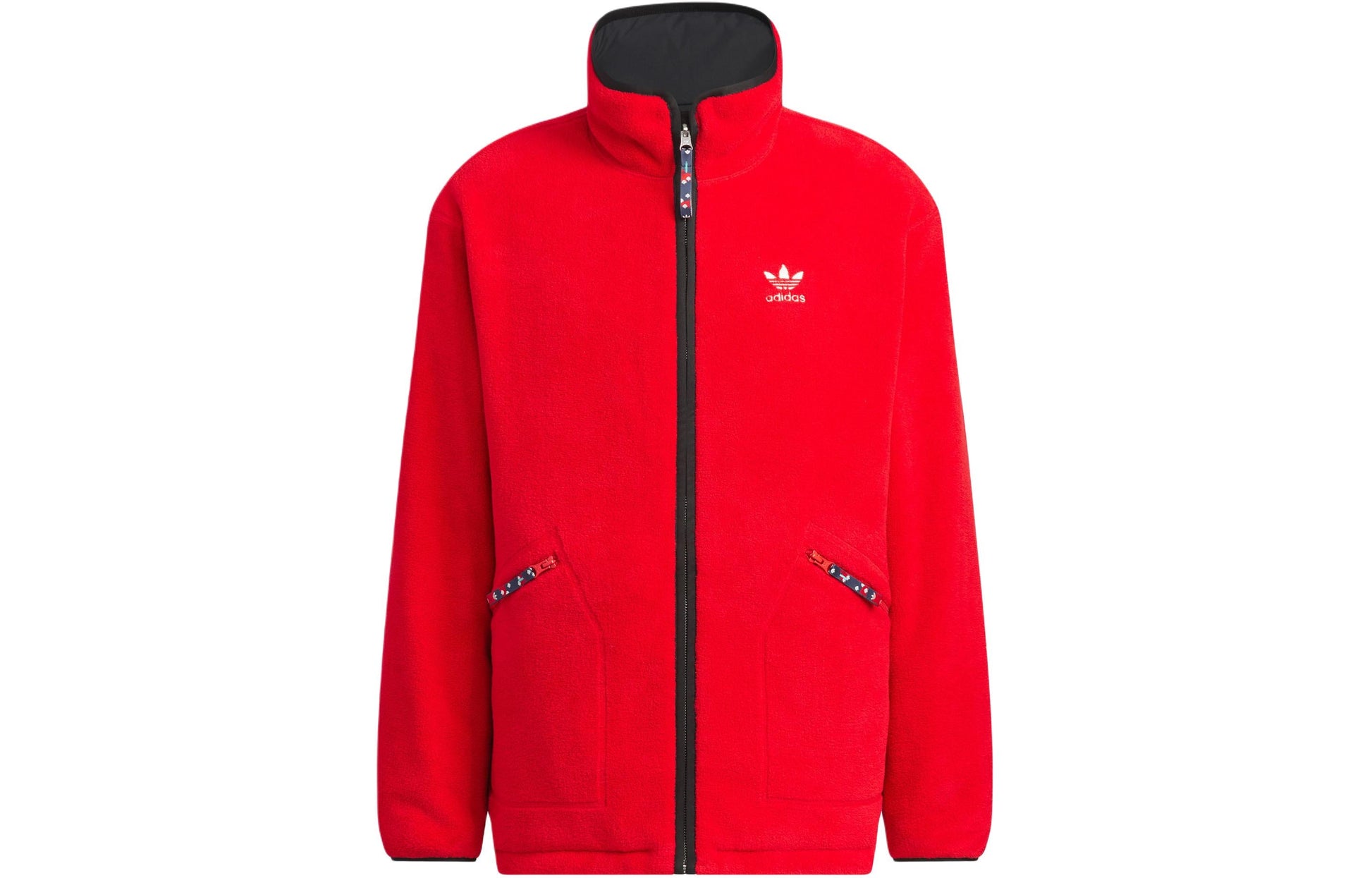 adidas Originals x Feifei Ruan Reversible Sherpa Jackets Asia Sizing 'Black Red' IX4209