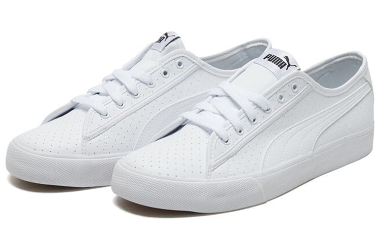 PUMA Bari Low Tops Casual Skateboarding Shoes Unisex White 370916-02