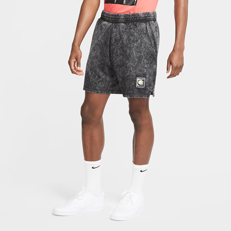 Men's Nike Sportswear Knit Washed Shorts Black CV4356-060