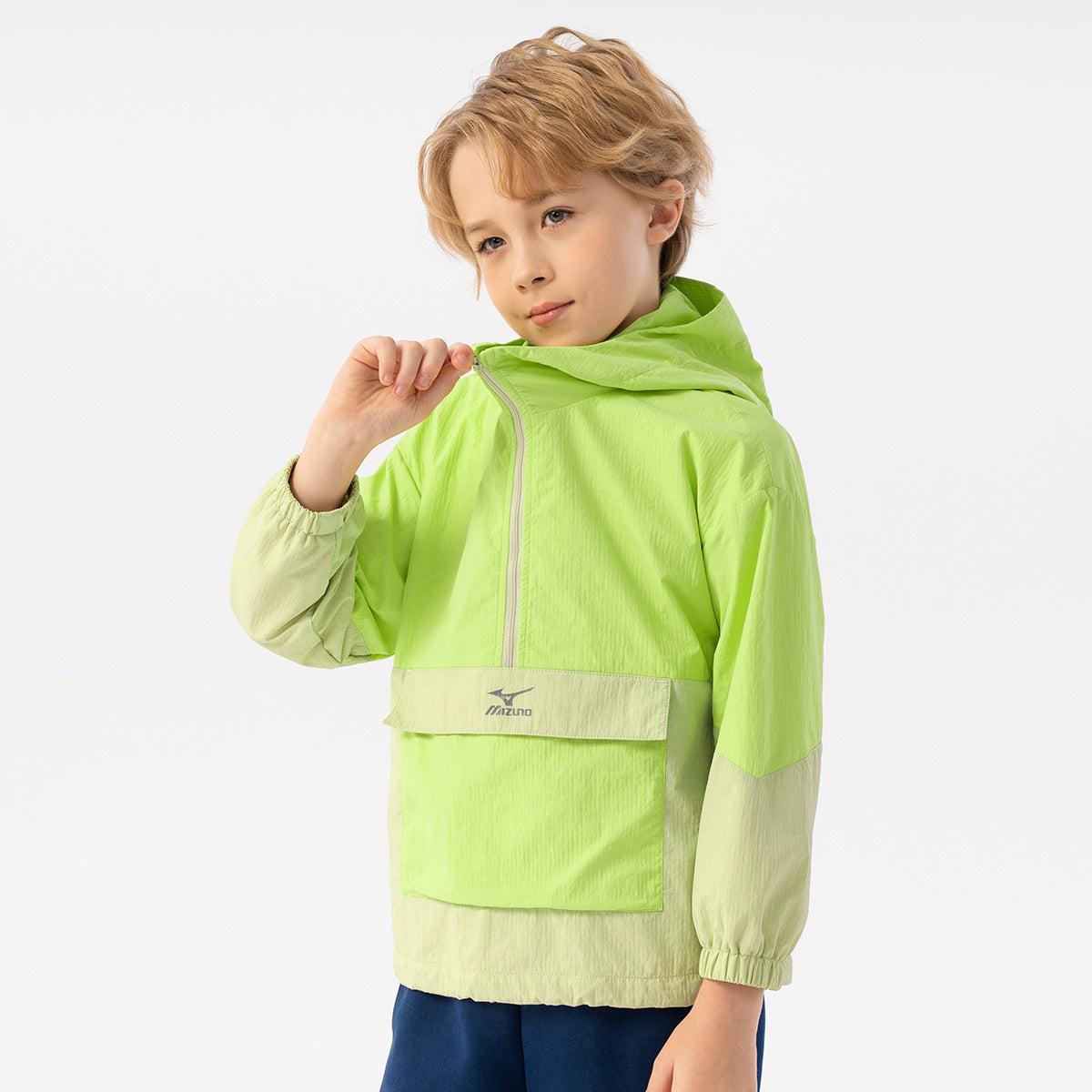 (GS) Mizuno Pullover Jacket 'Green' 32CE3904