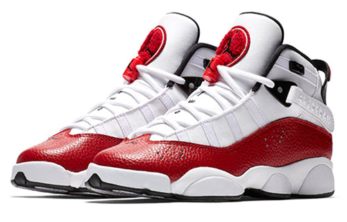 (GS) Air Jordan 6 Rings 'White Red' 323419-120