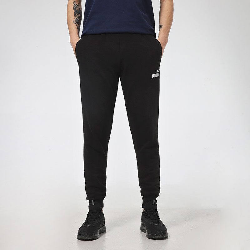 PUMA Essentials Logo Pants 'Black White' 588671-01