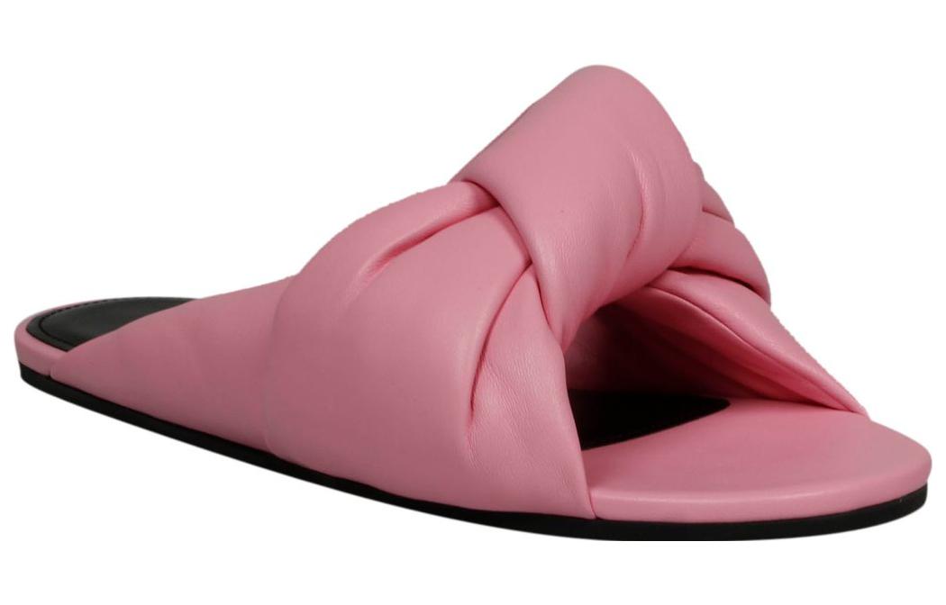 (WMNS) Balenciaga Drapy Leather Slides 'Pink' 636576WA2M05048
