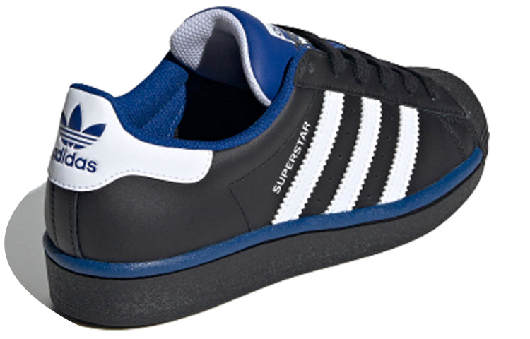 (GS) adidas originals Superstar J 'Black Blue' FV3665