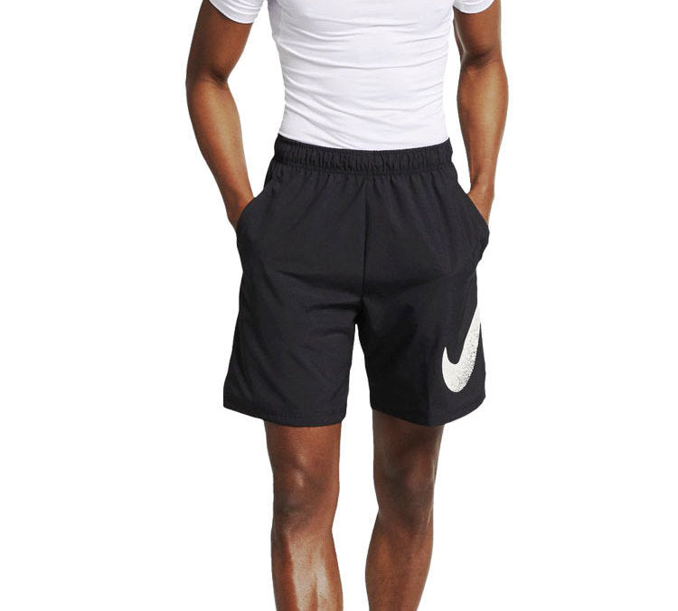 Nike Large Logo Casual Sports Shorts Black AJ8101-010
