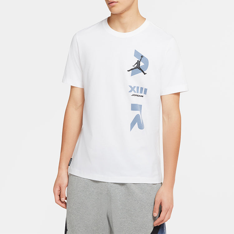 Air Jordan LEGACY AJ13 Short Sleeve Sports White CW0796-100