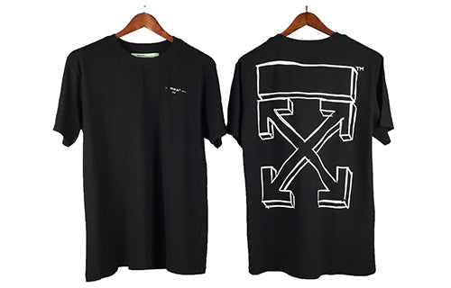 Off-White Sketch 3D Basic Short Sleeve Tee 'Black White' OW-18SS-010