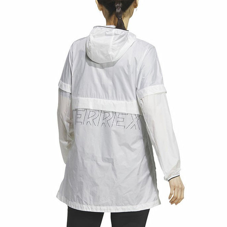 (WMNS) adidas Terrex Windbreaker Jacket 'White' HY4699