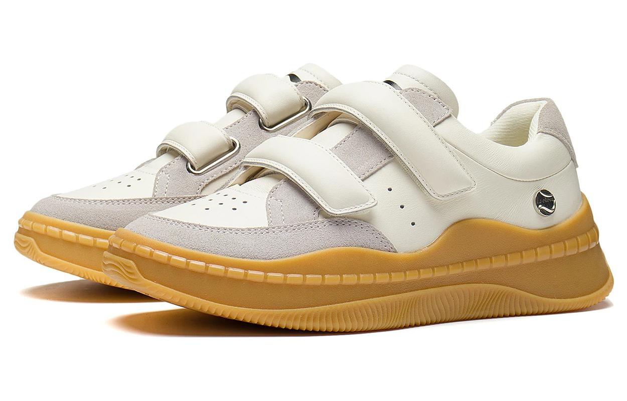 (WMNS) Li-Ning Blank Casual Sneakers 'White Grey' AGCT058-2