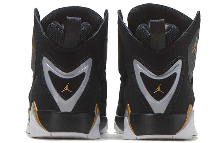 (GS) Air Jordan True Flight 'Black Metallic Gold' 343795-070