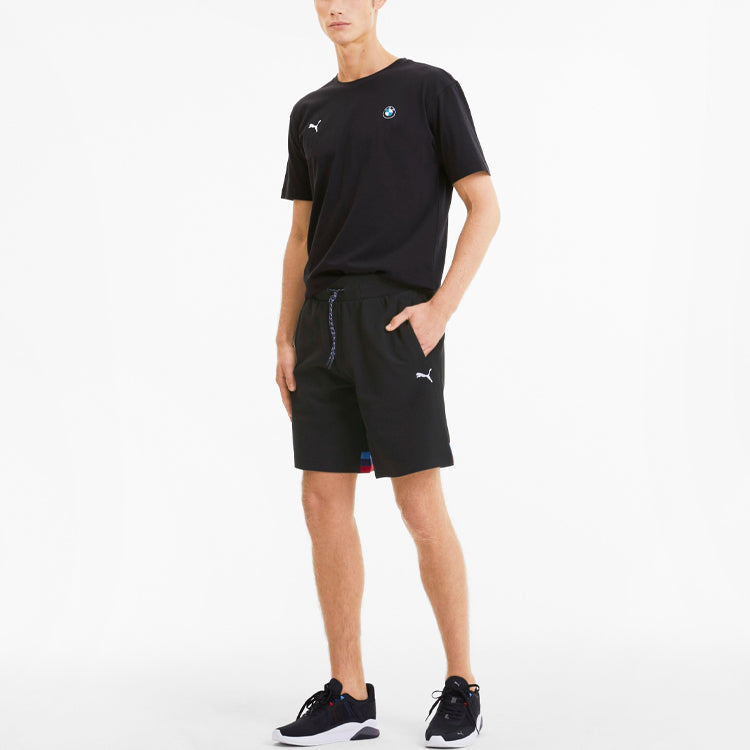 PUMA x BMW Motorsport Life Sweat Shorts 'Black White Red Blue' 596090-01