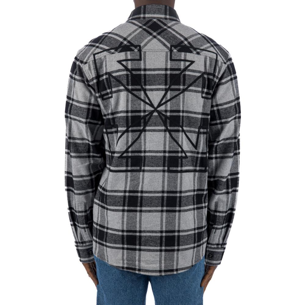 Off-White Arrows Checked Flannel Shirt OMGA133S23FAB0010810