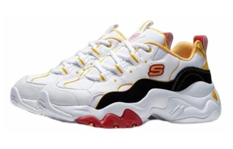 (WMNS) One Punch Man x Skechers D lites 3.0 Low-Top Running Shoes White/Black/Yellow 66666342-WBKY