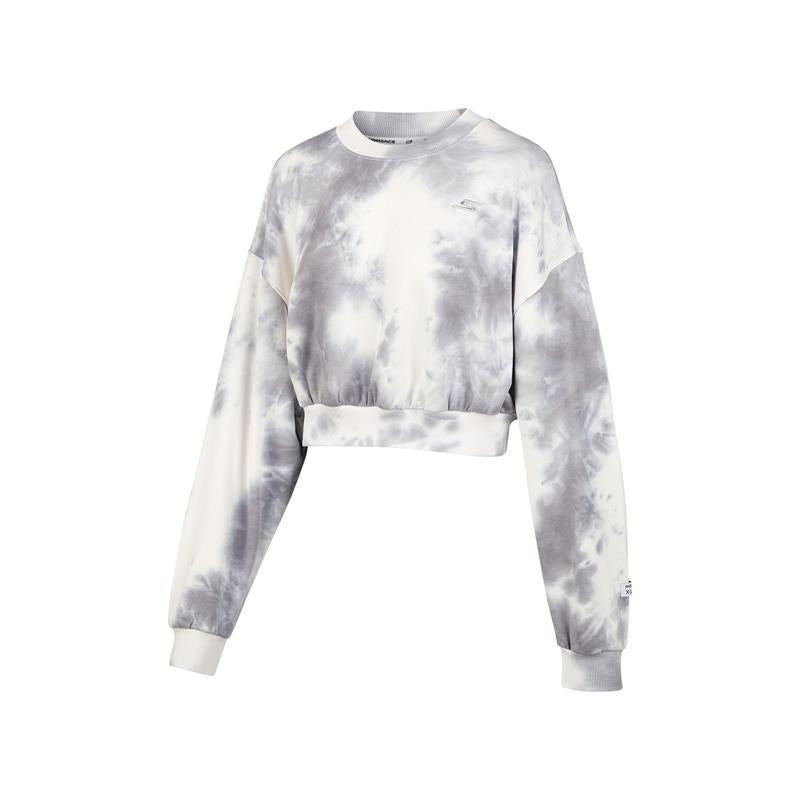 (WMNS) Skechers x XUZHI Short Long Sleeve Crew Sweater 'Yellow White Grey' P421W072