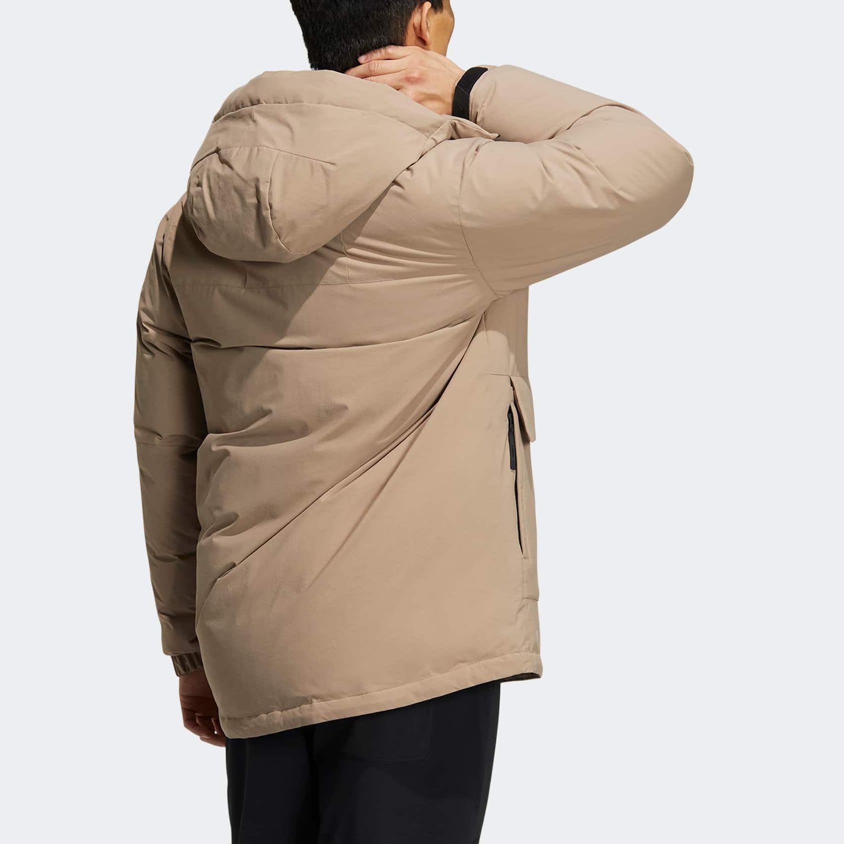 adidas Terrex Mid Down Jacket 'Brown' HR8445