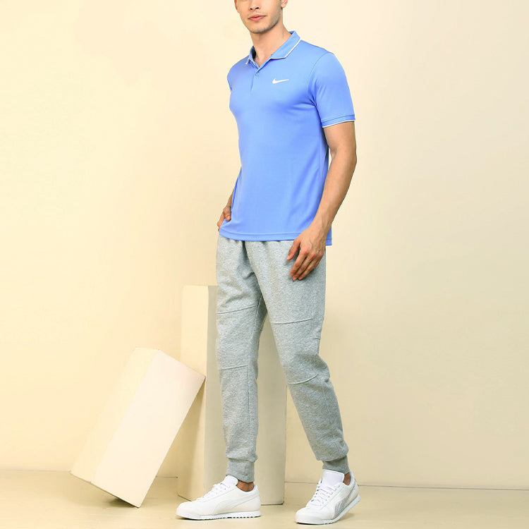 Nike Court Dri-FIT Quick Dry lapel Tennis Short Sleeve polo Blue 939138-478