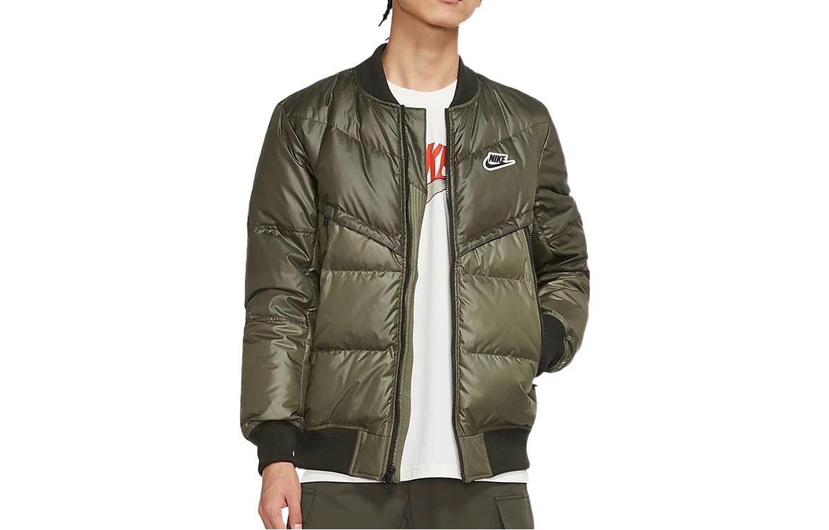 Nike padded logo jacket 'Olive green' DV4275-380