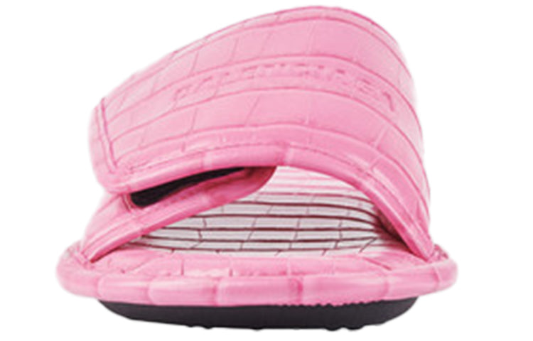 (WMNS) Balenciaga Home Crocodile Pattern Calfskin Mules Pink 616716WA9D76842