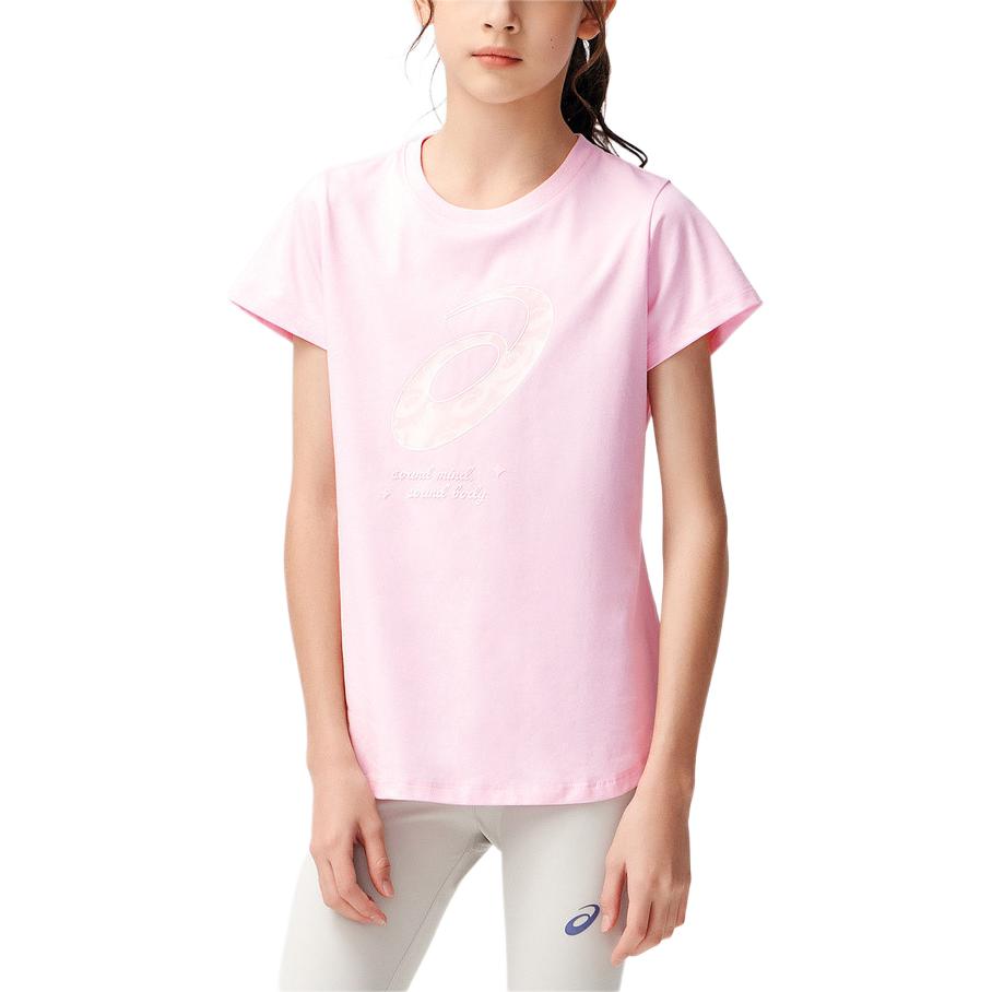 (GS) ASICS Logo T-Shirt 'Pink' 332241174027-0620