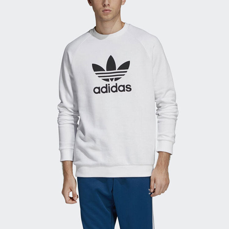 adidas originals Trefoil Warm-Up Crew Sweatshirt 'White' DV1544