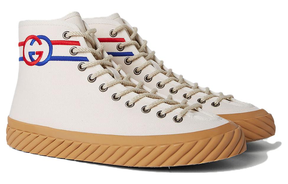 Gucci Interlock G High-Top Sneakers 'White Red Blue' 703033-9ARZ0-9097
