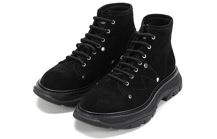 (WMNS) Alexander McQueen Tread Slick Boot 'Black' 595469WHZ281081