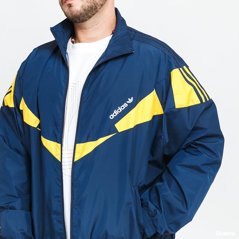 adidas originals Pattern Printing Long Sleeves Jacket Blue HF9226