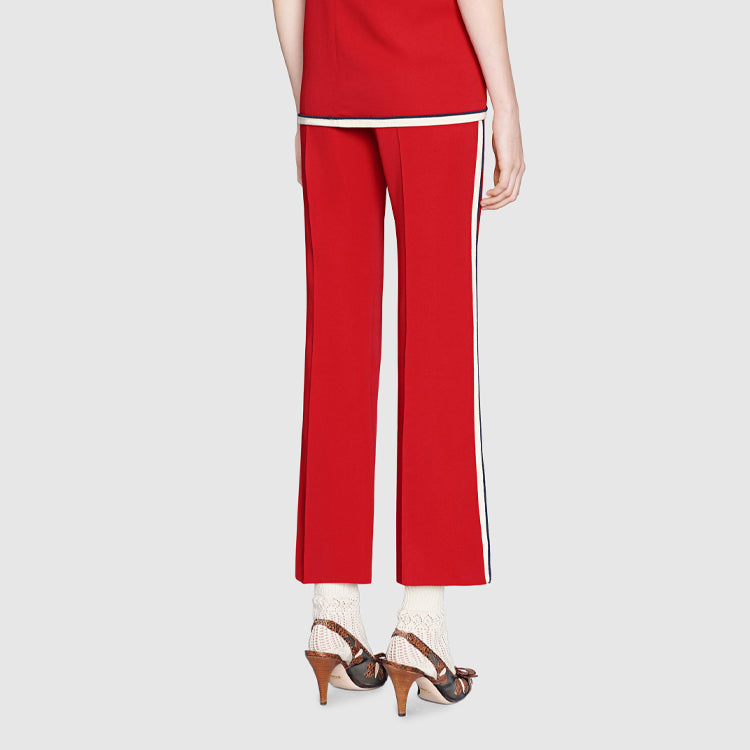 (WMNS) Gucci Rayon Slim Fit Casual Pants For Red 524709-ZKR01-6087