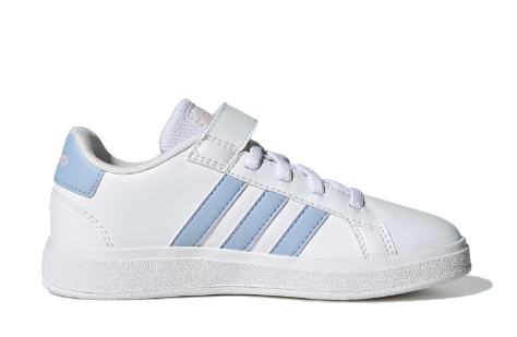 (GS) adidas Grand Court EL Top Strap 'White Blue Dawn' IG4841