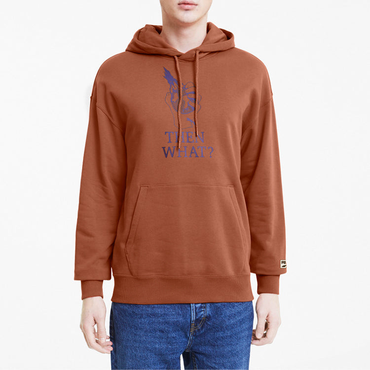 PUMA Downtown Graphic Hoodie 'Brown' 599303-26