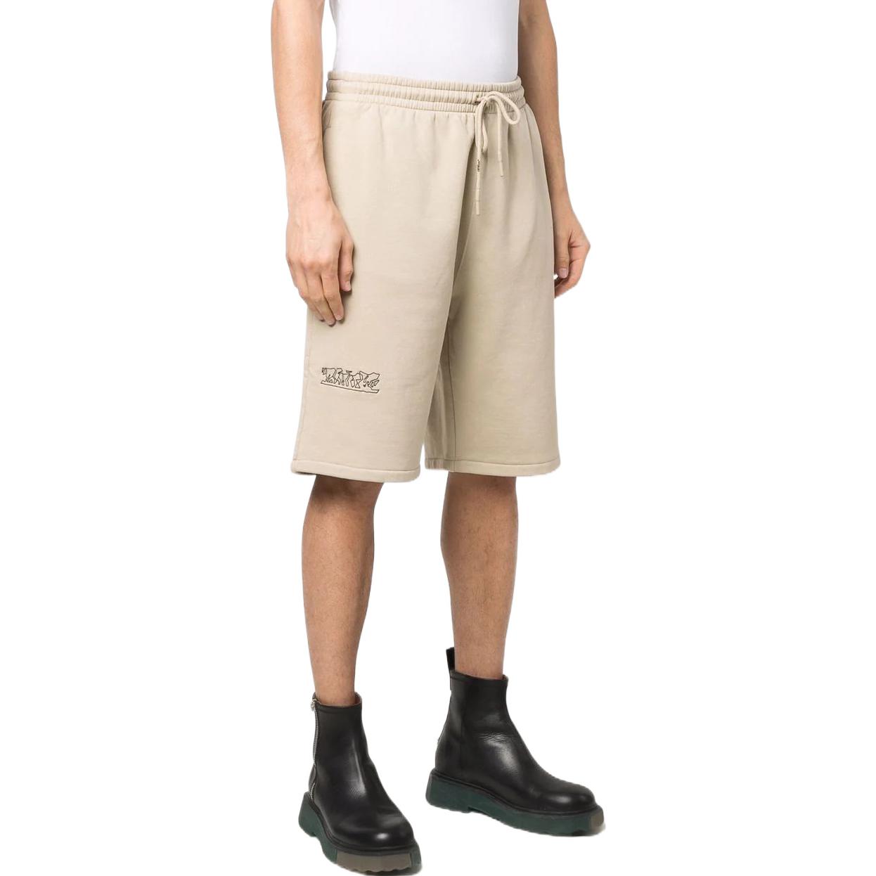 Off-White SS22 Logo Printing Sports Shorts Loose Fit OMCI013S22FLE0071710