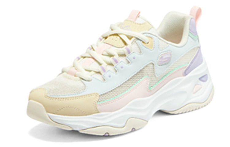 (WMNS) Skechers DLites 4.0 'White' 896114-WMLT