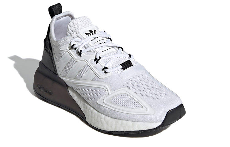(GS) adidas ZX 2K Boost J 'White Black' GY2678