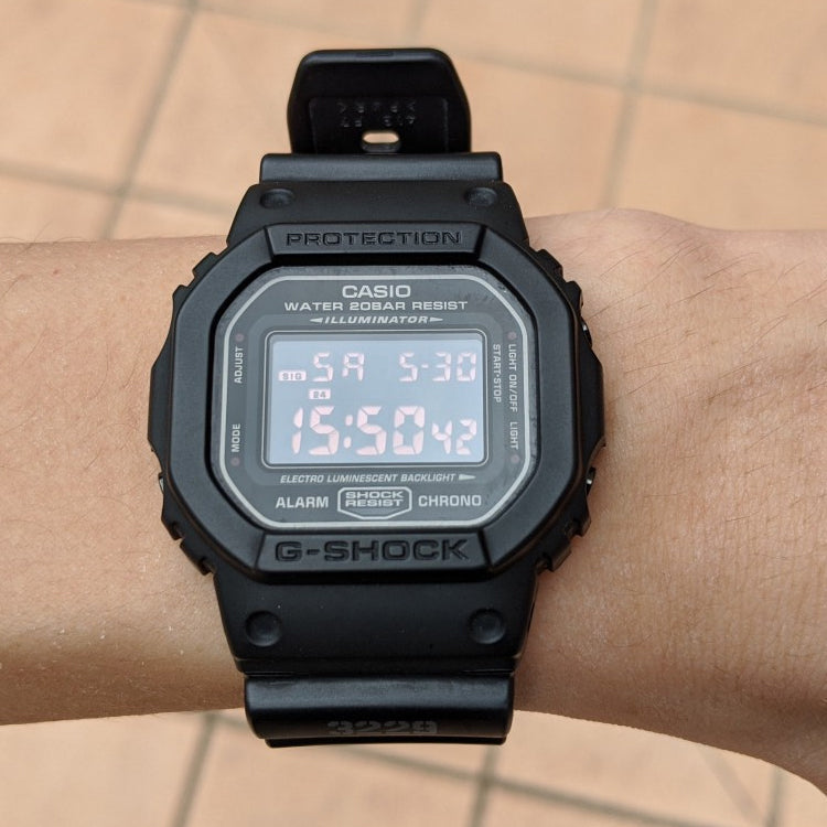 CASIO G-Shock Square 'Black' DW-5600MS-1