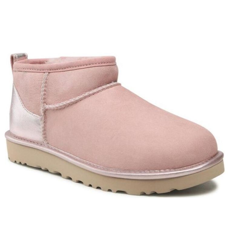 (WMNS) UGG Cassic Ultra Mini Shine 'Pink' 1123634-RSGRY