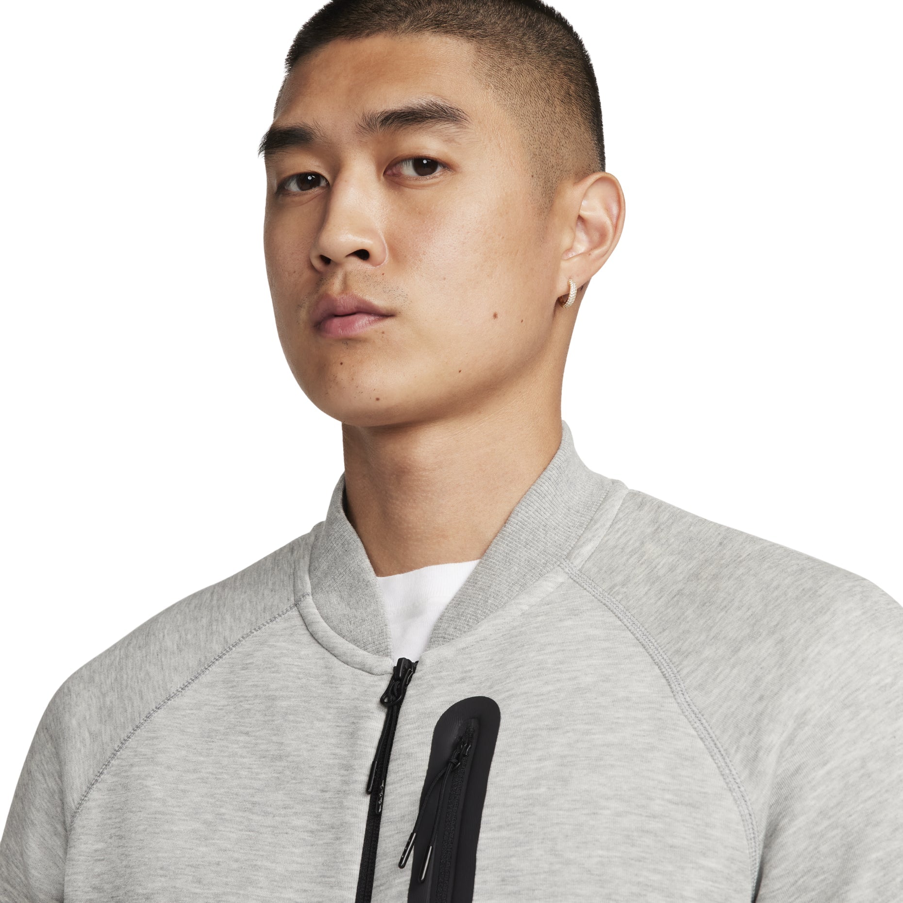 Nike Sportswear Tech Fleece Bomber Jacket Asia Sizing 'Grey' FB8009-063