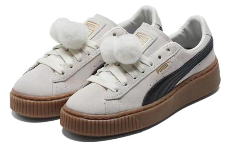 (WMNS) PUMA Suede Platform 'Grey Black Gum' 391902-40