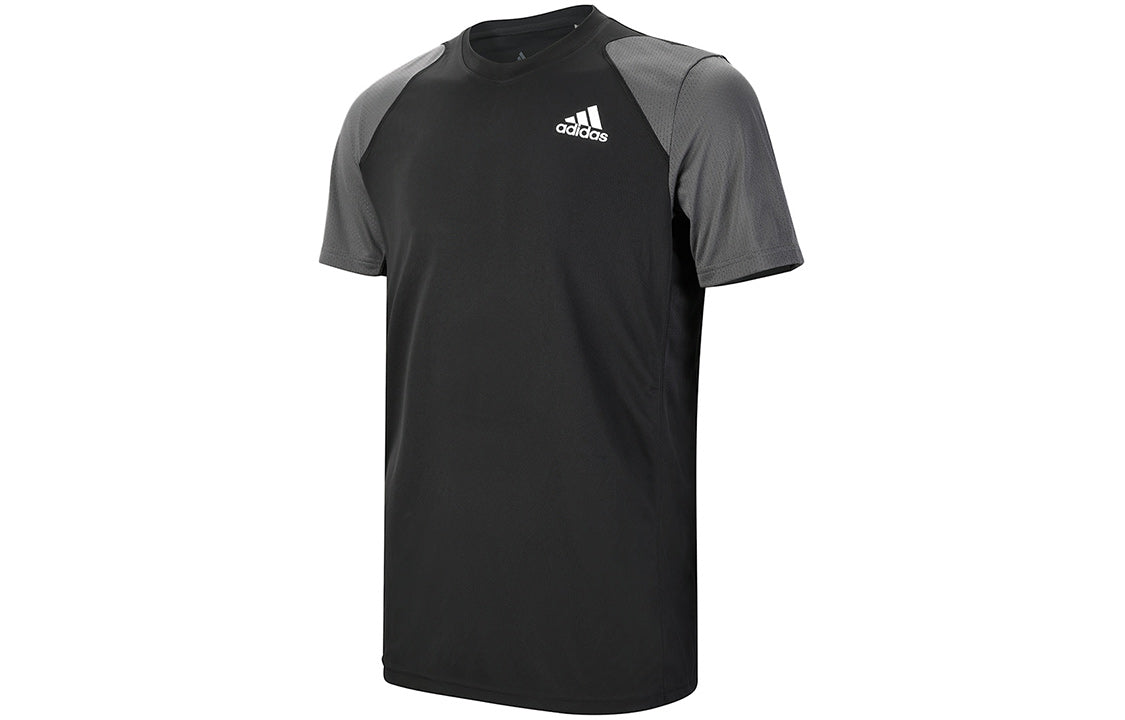 adidas Tennis Casual Sports Round Neck Short Sleeve Black GL5453