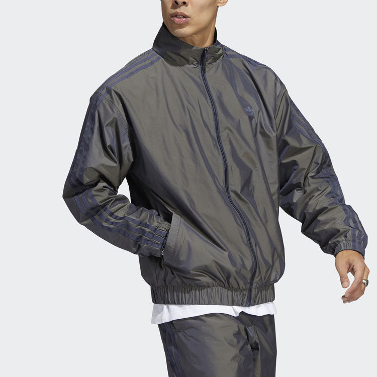 adidas originals Colorful Sports Jacket Autumn Dark Grey Navy Blue HC2189