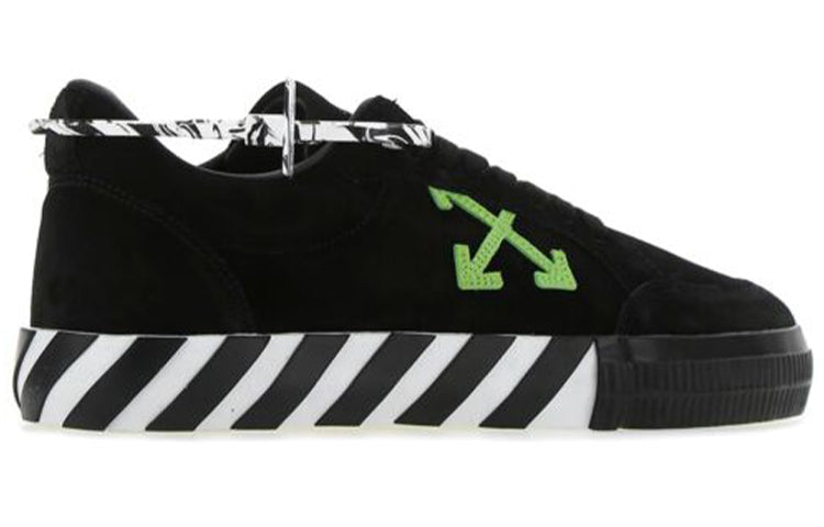Male Off-White Skate shoes 'Black Green' OMIA085S21LEA0021055
